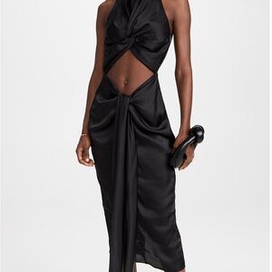 Andrea Iyamah Reni Dress Black Size Small